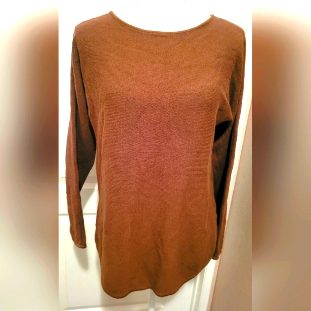 EUC Michael Kors Brown long sleeve shirt  Size small